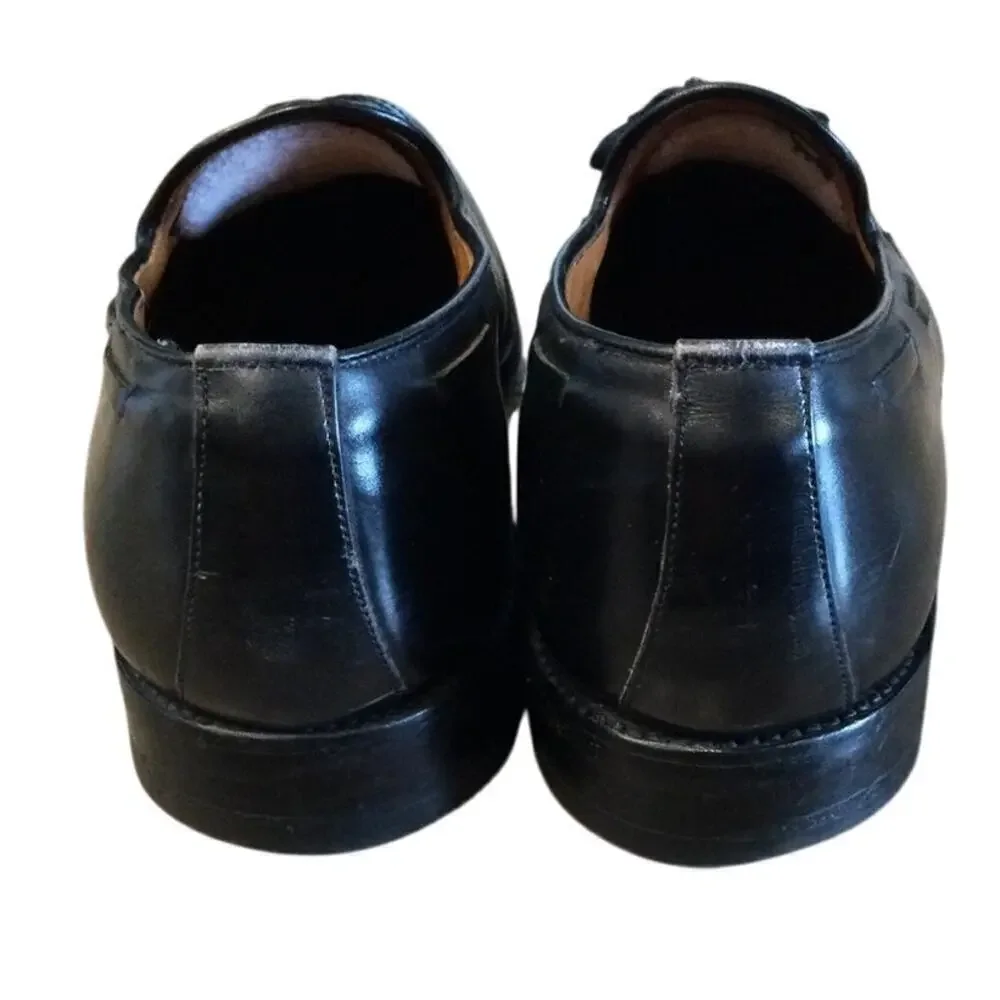 Allen Edmonds Mens Grayson Loafers Size US 13 AA Black Tassel‎ Cordovan Business